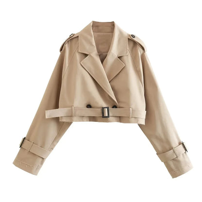 Inès Cropped Trench